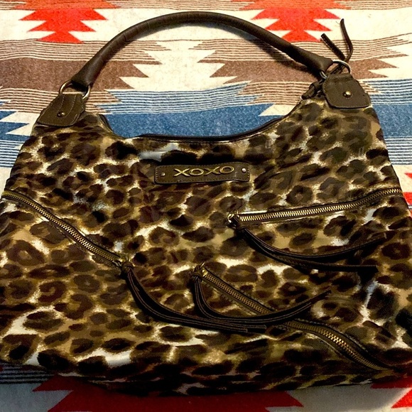 XOXO Leopard Style Shoulder Bag - Picture 1 of 9